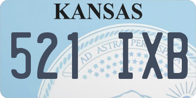KS license plate 521IXB