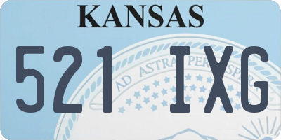 KS license plate 521IXG