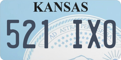 KS license plate 521IXO