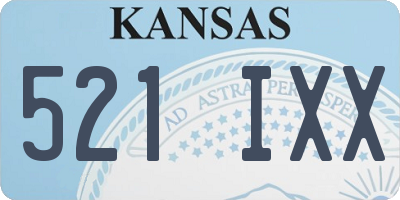 KS license plate 521IXX