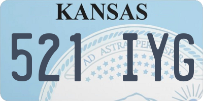 KS license plate 521IYG
