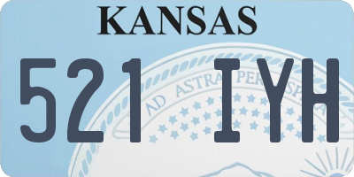 KS license plate 521IYH