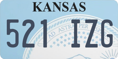 KS license plate 521IZG