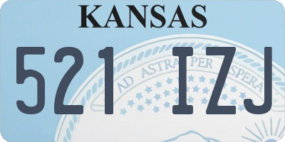 KS license plate 521IZJ