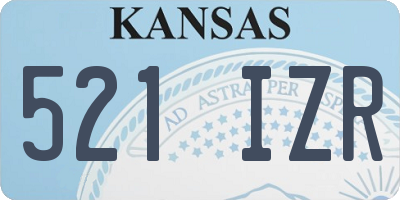 KS license plate 521IZR