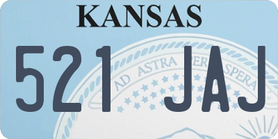 KS license plate 521JAJ