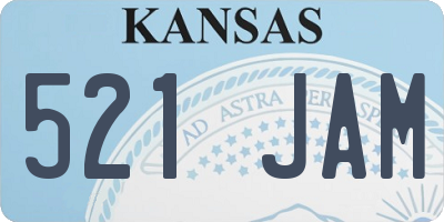 KS license plate 521JAM