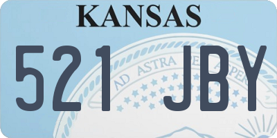 KS license plate 521JBY