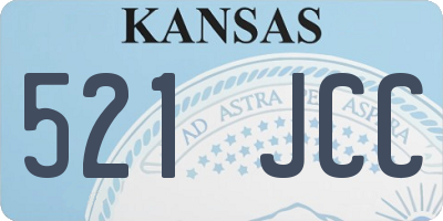 KS license plate 521JCC