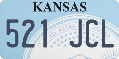 KS license plate 521JCL