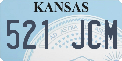 KS license plate 521JCM