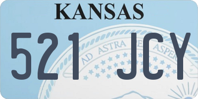 KS license plate 521JCY