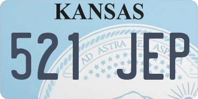 KS license plate 521JEP