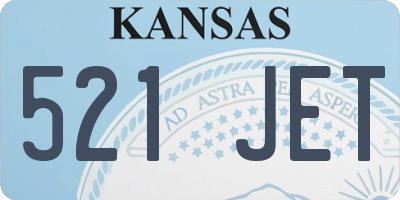 KS license plate 521JET