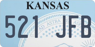 KS license plate 521JFB