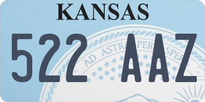 KS license plate 522AAZ