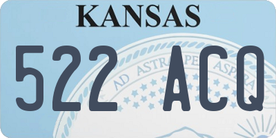 KS license plate 522ACQ