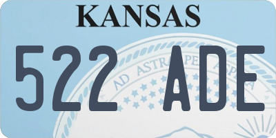 KS license plate 522ADE