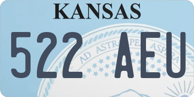 KS license plate 522AEU