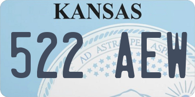 KS license plate 522AEW