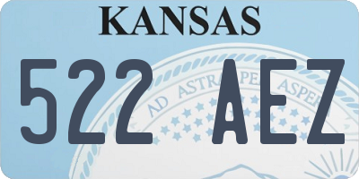 KS license plate 522AEZ