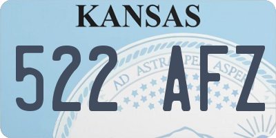 KS license plate 522AFZ