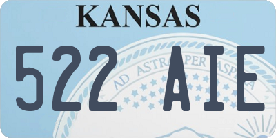 KS license plate 522AIE