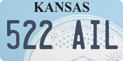 KS license plate 522AIL