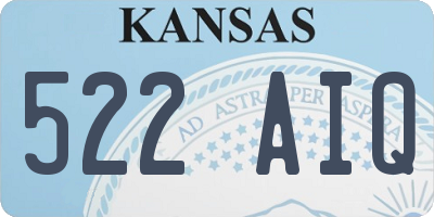 KS license plate 522AIQ