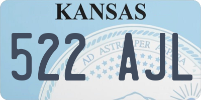KS license plate 522AJL