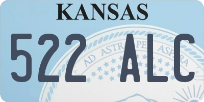 KS license plate 522ALC