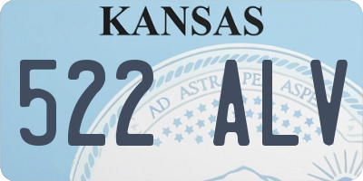 KS license plate 522ALV