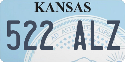 KS license plate 522ALZ