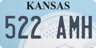KS license plate 522AMH
