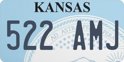 KS license plate 522AMJ