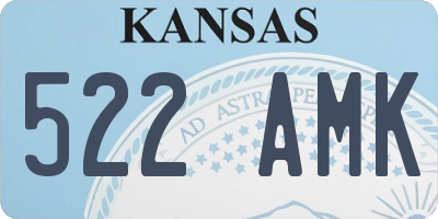 KS license plate 522AMK