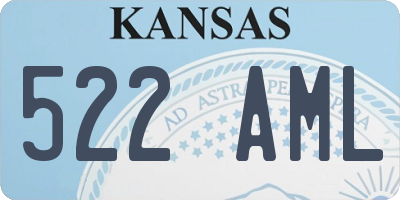 KS license plate 522AML