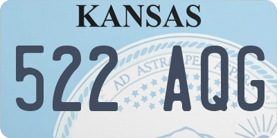 KS license plate 522AQG