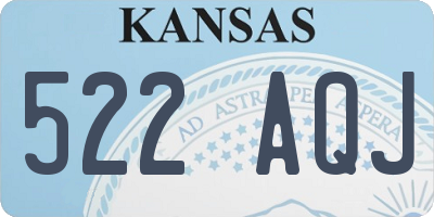 KS license plate 522AQJ