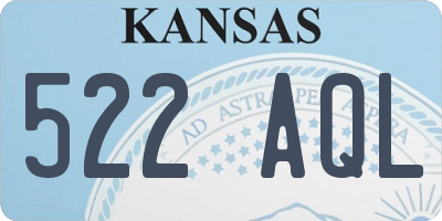 KS license plate 522AQL