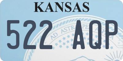KS license plate 522AQP
