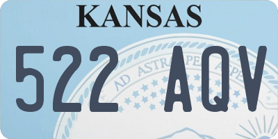 KS license plate 522AQV
