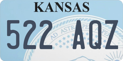 KS license plate 522AQZ