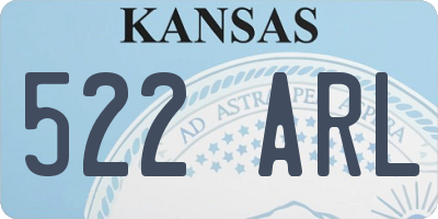 KS license plate 522ARL