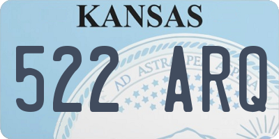 KS license plate 522ARQ