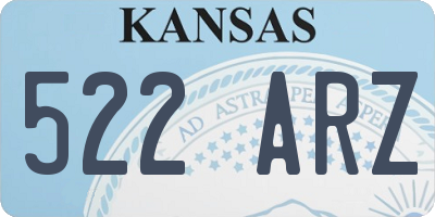 KS license plate 522ARZ