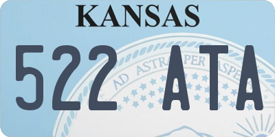 KS license plate 522ATA