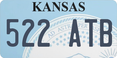 KS license plate 522ATB