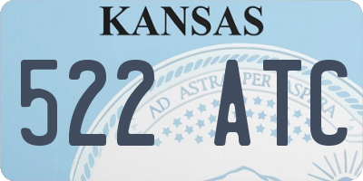 KS license plate 522ATC