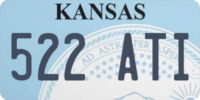 KS license plate 522ATI